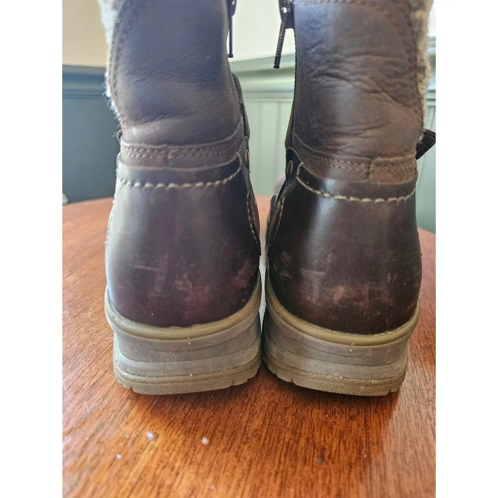 Merrell Eventyr Strap Waterproof Leather Ankle Boots Brown Womens 9 J01888‎